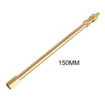 Tubo di prolunga gonfiabile per valvola per pneumatici per auto da 5 pezzi, lunghezza: 150 mm, 150mm, Pure Copper
