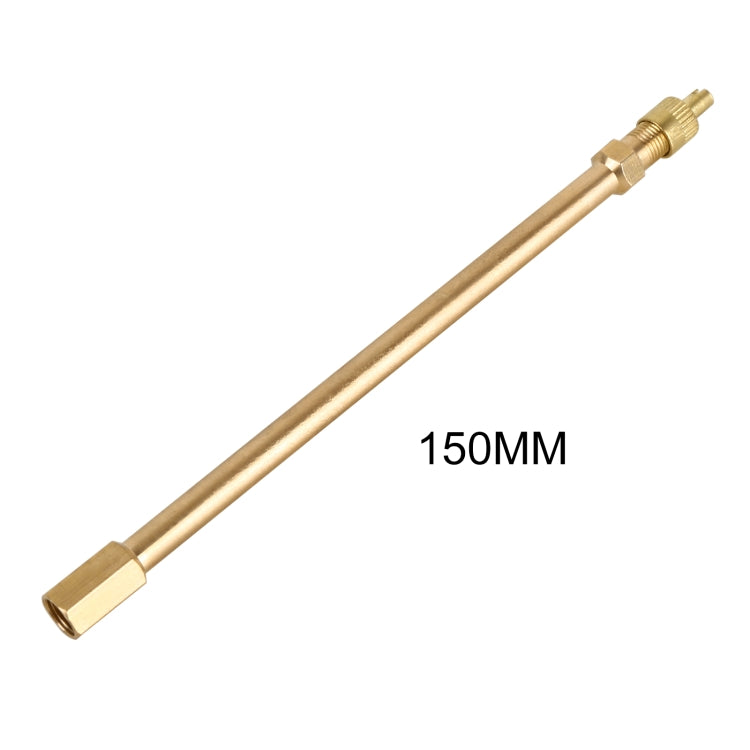 Tubo di prolunga gonfiabile per valvola per pneumatici per auto da 5 pezzi, lunghezza: 150 mm, 150mm, Pure Copper