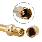 Tubo di prolunga gonfiabile per valvola per pneumatici per auto da 5 pezzi, lunghezza: 150 mm, 150mm, Pure Copper