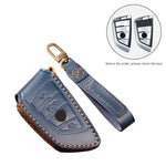 Custodia protettiva per chiave Hallmo in pelle di vacchetta per auto per BMW Blade Style, For BMW Blade Style
