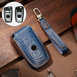 Hallmo Custodia protettiva per chiave in pelle di vacchetta per auto per vecchia BMW, For Old BMW