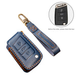 Hallmo Custodia protettiva per chiave in pelle di vacchetta per auto per Volkswagen Lavida B Style, For Volkswagen Lavida B Style, For Volkswagen Lavida BStyle