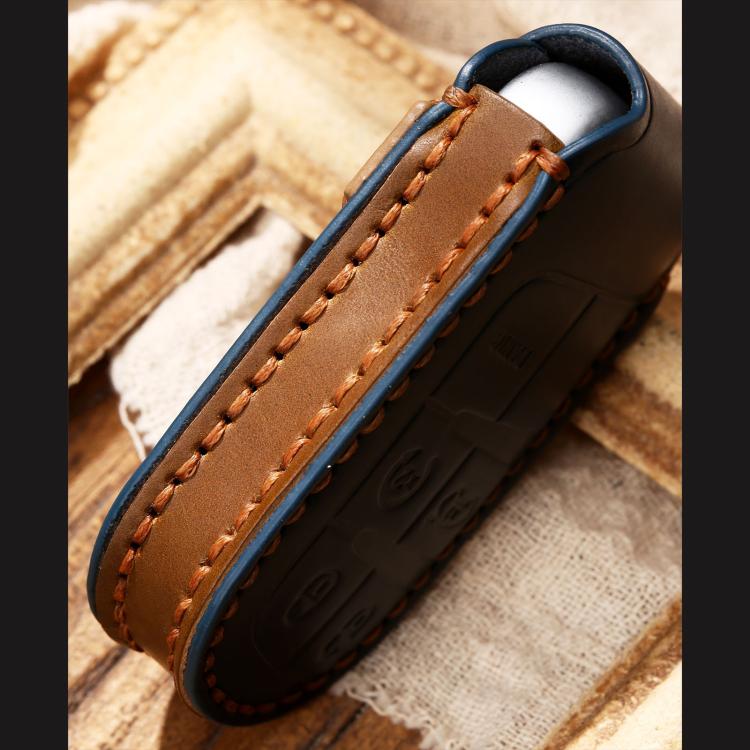 Custodia in pelle per chiave Jeep Compass 8x8 cm