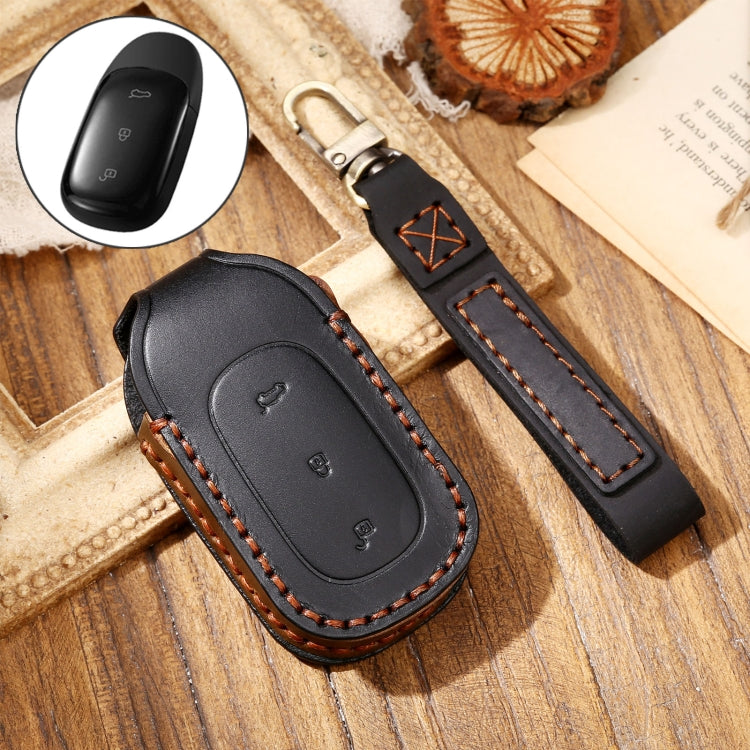 Custodia protettiva per chiave Hallmo in pelle di vacchetta per auto per LEADING IDEAL One, For LEADING IDEAL One