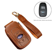 Custodia protettiva per chiave Hallmo in pelle di vacchetta per auto per Subaru Forester, For Subaru Forester
