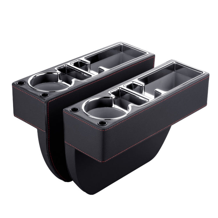 Console multifunzionale per auto Scatola in pelle PU Portabicchieri Sedile Gap Scatola portaoggetti laterale, Storage Box (Black), Storage Box (Beige), Storage Box (Brown)