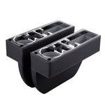 Console multifunzionale per auto Scatola in pelle PU Portabicchieri Sedile Gap Scatola portaoggetti laterale, Storage Box (Black), Storage Box (Beige), Storage Box (Brown)