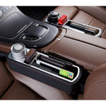 Console di ricarica rapida wireless multifunzionale per auto Scatola in pelle PU Portabicchieri Sedile Gap Scatola portaoggetti laterale, Wireless Fast Charge (Black), Wireless Fast Charge (Beige), Wireless Fast Charge (Brown)
