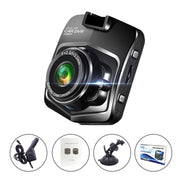 Scudo di registrazione singolo per auto da 2,2 pollici 480P Registratore di guida Supporto DVR Monitoraggio parcheggio/Registrazione in loop (Nero), 2.2 inch