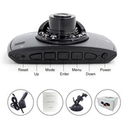 G30 Registratore di guida per auto da 2,4 pollici 480P con registrazione singola Supporto DVR Monitoraggio parcheggio / Registrazione in loop, 2.4 inch