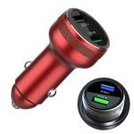 Caricatore flash per auto doppio USB 66W per OPPO / Huawei, 66W (Red), 66W (Black), 66W (Silver)