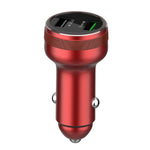 Caricatore flash per auto doppio USB 66W per OPPO / Huawei, 66W (Red), 66W (Black), 66W (Silver)
