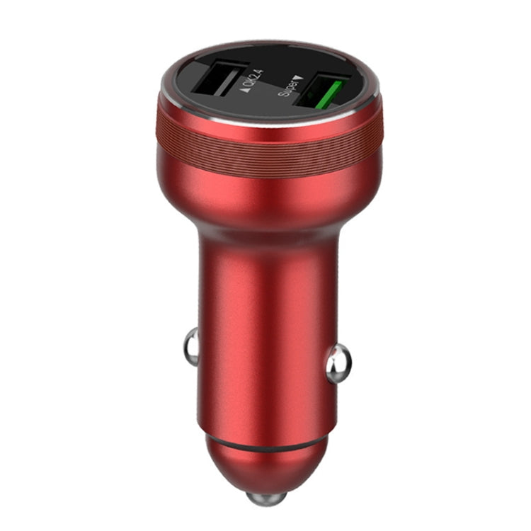 Caricatore flash per auto doppio USB 66W per OPPO / Huawei, 66W (Red), 66W (Black), 66W (Silver)
