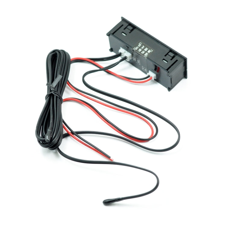 Orologio luminoso elettronico a LED ad alta precisione per auto 3 in 1 + termometro + voltmetro, 3 in 1 Green, 3 in 1 Blue, 3 in 1 Red