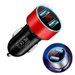 Caricatore doppio USB per auto JMG-C016A 5V 3.1A con display LED, JMG-C016A (Black), JMG-C016A (Gold), JMG-C016A (Blue), JMG-C016A (Red), JMG-C016A (Silver)