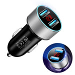 Caricatore doppio USB per auto JMG-C016A 5V 3.1A con display LED, JMG-C016A (Black), JMG-C016A (Gold), JMG-C016A (Blue), JMG-C016A (Red), JMG-C016A (Silver)