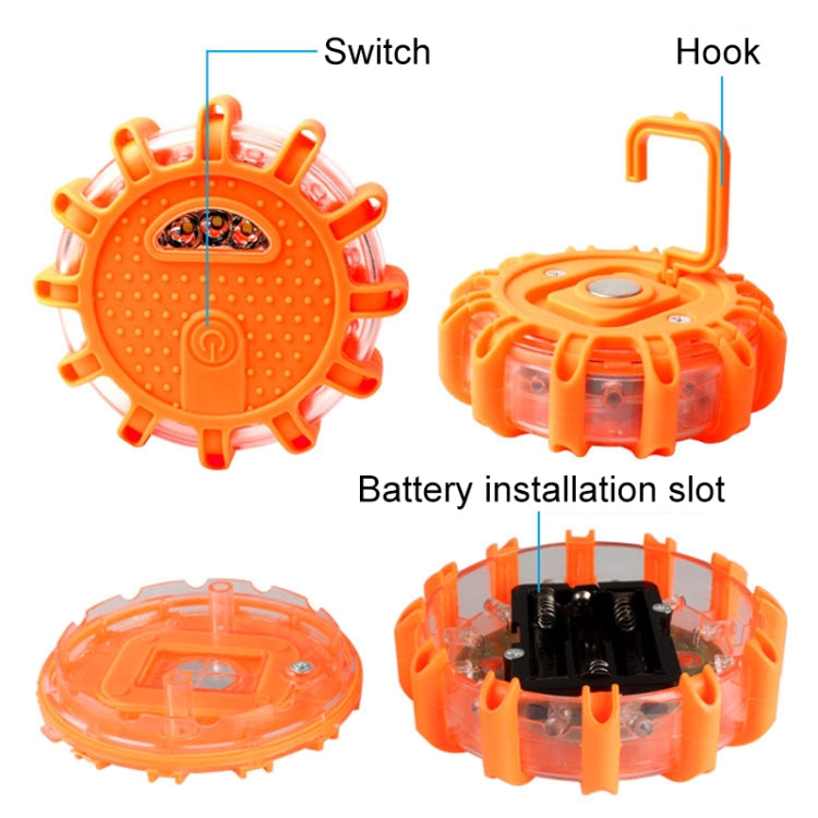 Luce lampeggiante di emergenza stradale per auto Luce lampeggiante rotante a LED, LED Flashing Warning Light