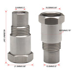 Convertitore catalitico con tappo adattatore M18x1,5 per sensore ossigeno O2 per auto, M18x1.5
