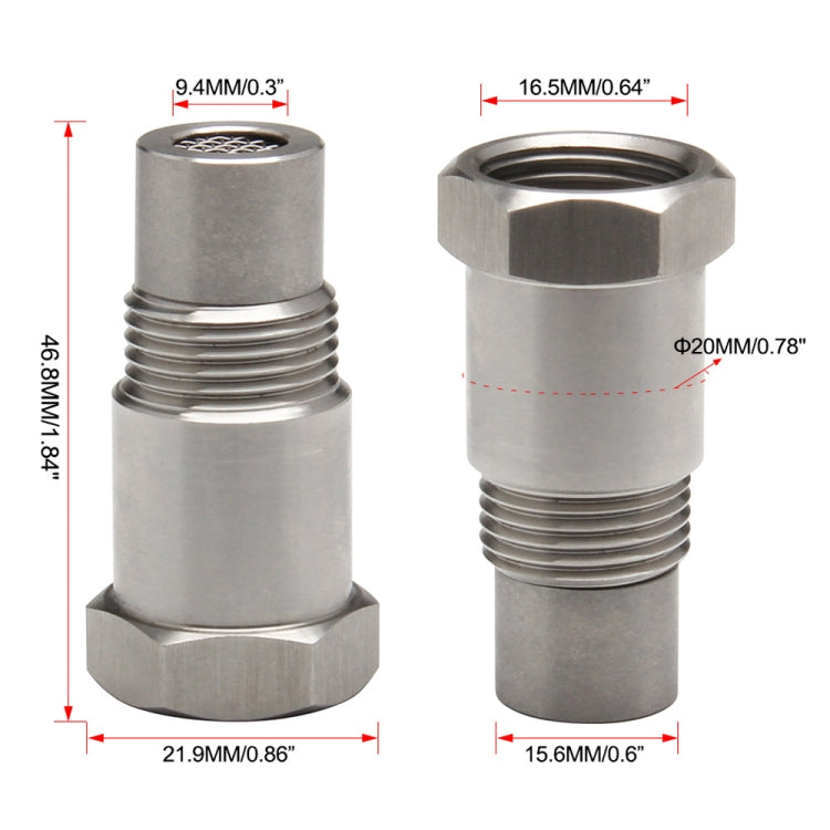 Convertitore catalitico con tappo adattatore M18x1,5 per sensore ossigeno O2 per auto, M18x1.5