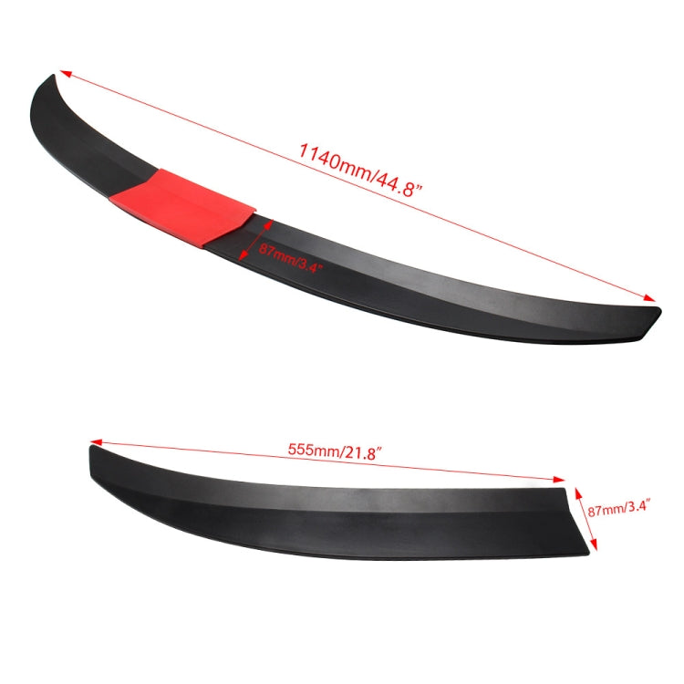 Labbro dello spoiler laterale dell'ala posteriore a tre stadi in ABS modificato per auto, Three-stage