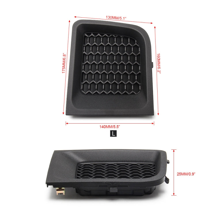 Copertura della cornice della griglia inferiore del paraurti anteriore sinistro dell'auto per Jeep Renegade, Left