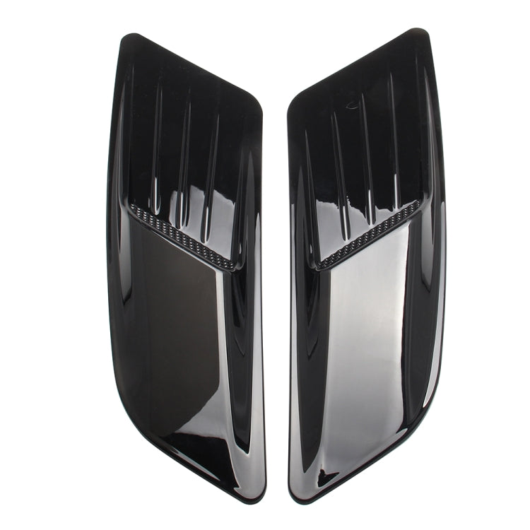 Set di 2 cappe di aspirazione del flusso d'aria decorative per auto, parafango laterale, set di cappe di sfiato per Ford Mustang 2015-2017, nero brillante, For Ford Mustang 2015-2017, Bright Black