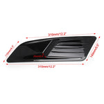 Set di 2 cappe di aspirazione del flusso d'aria decorative per auto, parafango laterale, set di cappe di sfiato per Ford Mustang 2015-2017, nero brillante, For Ford Mustang 2015-2017, Bright Black