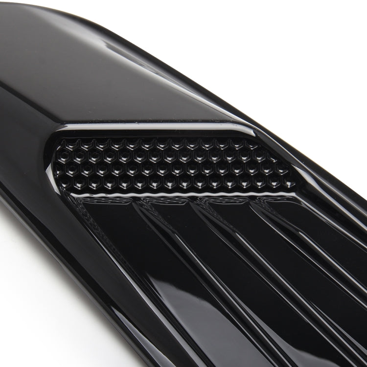 Set di 2 cappe di aspirazione del flusso d'aria decorative per auto, parafango laterale, set di cappe di sfiato per Ford Mustang 2015-2017, nero brillante, For Ford Mustang 2015-2017, Bright Black