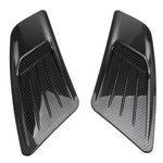 Set di 2 cappe di aspirazione del flusso d'aria decorativo per auto, parafango laterale, per Ford Mustang 2015-2017, fibra di carbonio, For Ford Mustang 2015-2017, Carbon Fiber