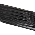 Set di 2 cappe di aspirazione del flusso d'aria decorativo per auto, parafango laterale, per Ford Mustang 2015-2017, fibra di carbonio, For Ford Mustang 2015-2017, Carbon Fiber