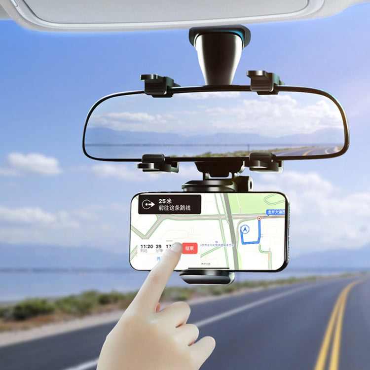 Supporto rotante per registratore di navigazione, staffa per cellulare, specchietto retrovisore per auto, Car Rearview Mirror Phone Bracket