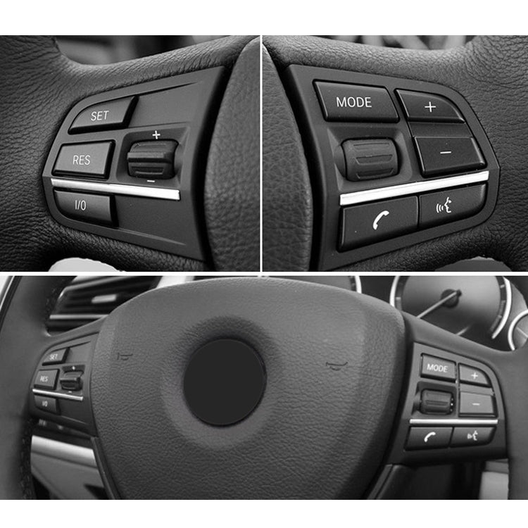 2 pulsanti in gomma per volante multifunzionale per auto per BMW F10 / F07 / F02, guida a destra e a sinistra universale