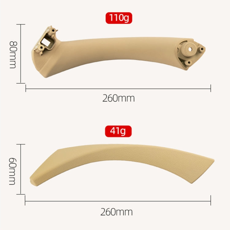 Gruppo maniglia porta bracciolo interno lato destro per auto per BMW E90 2005-2012, guida a destra e a sinistra universale, Right Handle Assembly (Black), Right Handle Assembly (Grey), Right Handle Assembly (Beige)