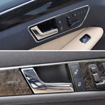 Maniglia per porta interna luminosa galvanica lato sinistro per auto per Mercedes-Benz Classe C W204 2008-2015, guida a destra e a sinistra universale, Left Side Bright