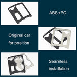 Copertura quadrata per scatola portaoggetti per controllo centrale auto 2046800107 per Mercedes-Benz Classe C W204 2007-2014, guida a sinistra, Square (Black), Square (Grey), Square (Beige)