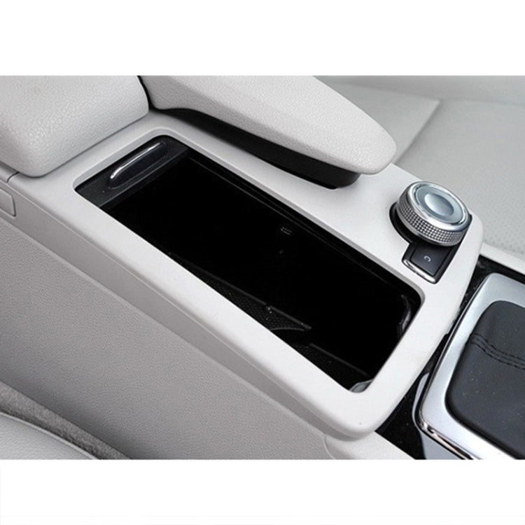 Copertura quadrata per scatola portaoggetti per controllo centrale auto 2046800107 per Mercedes-Benz Classe C W204 2007-2014, guida a sinistra, Square (Black), Square (Grey), Square (Beige)