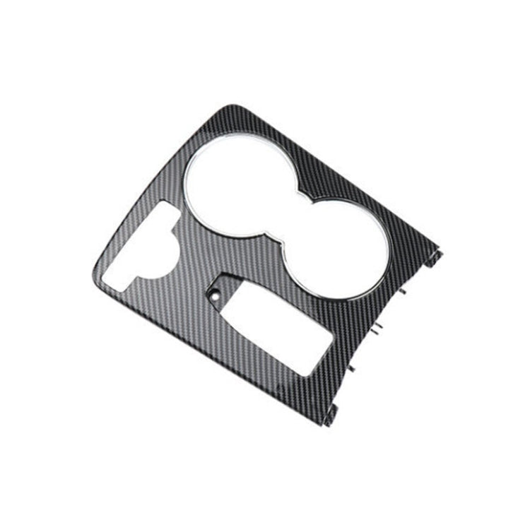 Scatola portaoggetti per controllo centrale in fibra di carbonio per auto, copertura rotonda 2046800107 per Mercedes-Benz Classe C W204 2007-2014, guida a sinistra, Round Carbon Fiber