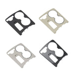 Scatola portaoggetti per controllo centrale in fibra di carbonio per auto, copertura rotonda 2046800107 per Mercedes-Benz Classe C W204 2007-2014, guida a sinistra, Round Carbon Fiber