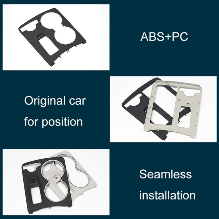 Scatola portaoggetti per controllo centrale in fibra di carbonio per auto, copertura rotonda 2046800107 per Mercedes-Benz Classe C W204 2007-2014, guida a sinistra, Round Carbon Fiber