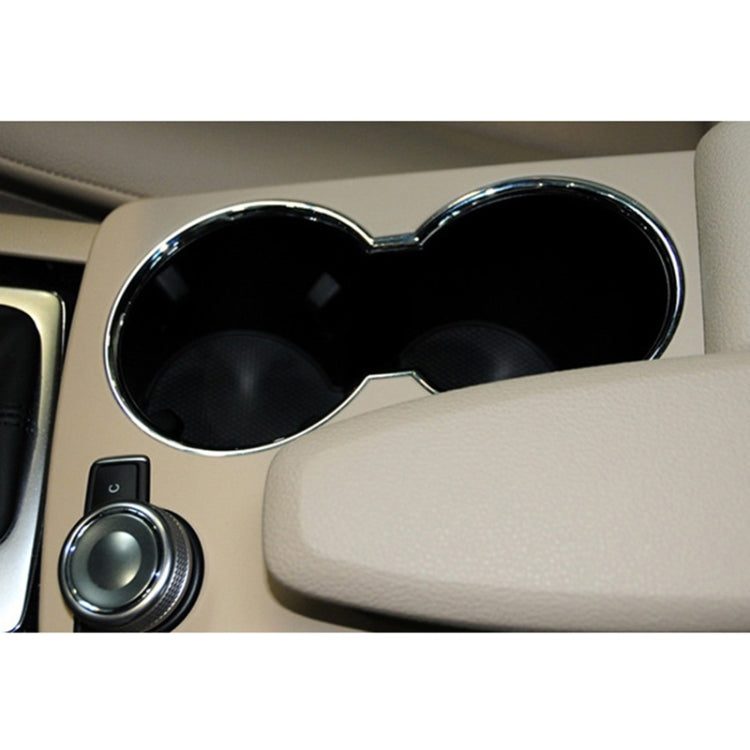 Scatola portaoggetti per controllo centrale in fibra di carbonio per auto, copertura rotonda 2046800107 per Mercedes-Benz Classe C W204 2007-2014, guida a sinistra, Round Carbon Fiber