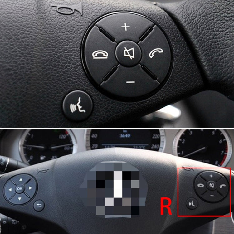Pulsante interruttore destro per volante multifunzionale per Mercedes-Benz W204 / W212 / X204 2008-2015, guida a destra e a sinistra universale, Right Switch Button (Black), Right Switch Button (Grey), Right Switch Button (Beige)                       ...