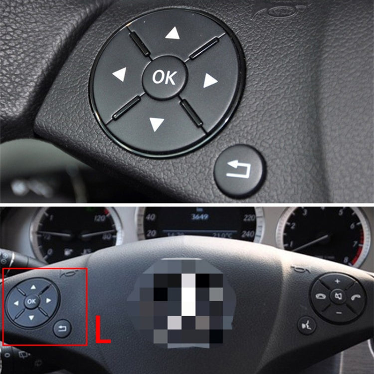 Pulsante interruttore sinistro per volante multifunzione per auto per Mercedes-Benz W204 / W212 / X204 2008-2015, guida a destra e a sinistra universale, Left Switch Button (Black), Left Switch Button (Grey), Left Switch Button (Beige)                 ...