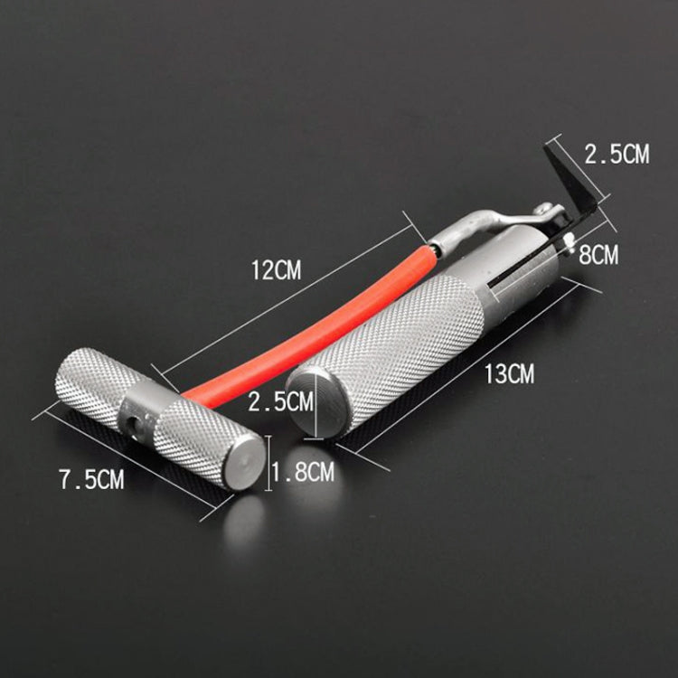 Strumento per broccia in vetro per utensile da taglio per strisce di maniglie in alluminio per parabrezza per auto, Windshield Aluminum Handle Strip Cutting