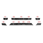 Pulsante interruttore pannello condizionatore auto 11 pulsanti 61319313923 per BMW F10 / F07 / F02, 11-button