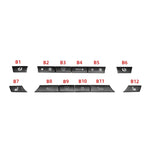 Pulsante interruttore pannello condizionatore auto 12 pulsanti 61319313923 per BMW F10 / F07 / F02, 12-button