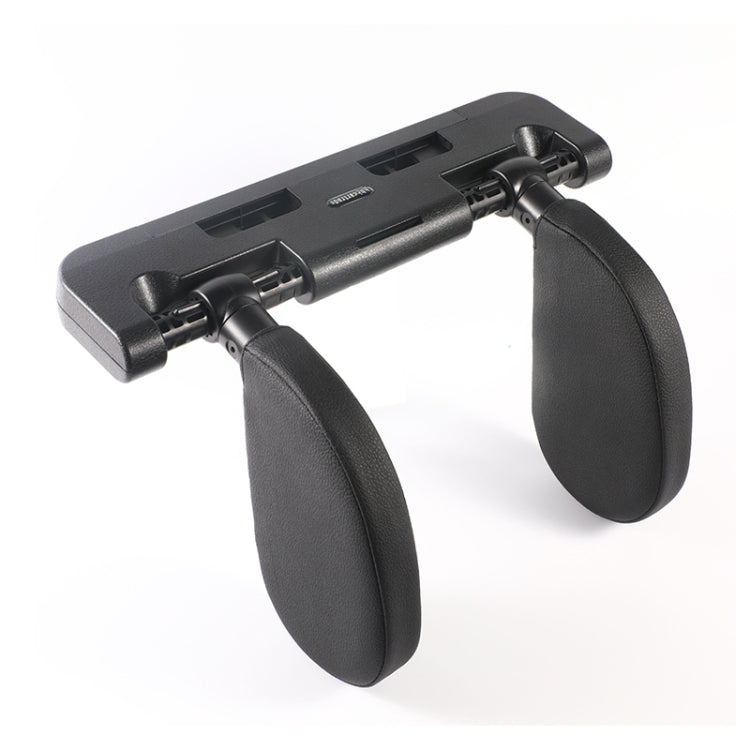 Cuscino del sedile con cuscino per poggiatesta in memory foam a forma di U regolabile per auto A02, A02 (Black), A02 (Beige)