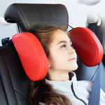 A03 Cuscino del sedile con cuscino per poggiatesta in memory foam a forma di U per auto regolabile, A03 (Brown), A03 (Red), A03 (Beige), A03 (Grey), A03 (Black)
