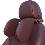 A05 Cuscino del sedile regolabile per poggiatesta in memory foam a forma di U per auto con gancio e supporto per cellulare, A05 (Beige), A05 (Brown), A05 (Red), A05 (Grey), A05 (Black), A05 (Coffee)