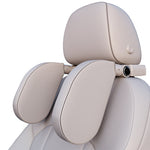 A05 Cuscino del sedile regolabile per poggiatesta in memory foam a forma di U per auto con gancio e supporto per cellulare, A05 (Beige), A05 (Brown), A05 (Red), A05 (Grey), A05 (Black), A05 (Coffee)