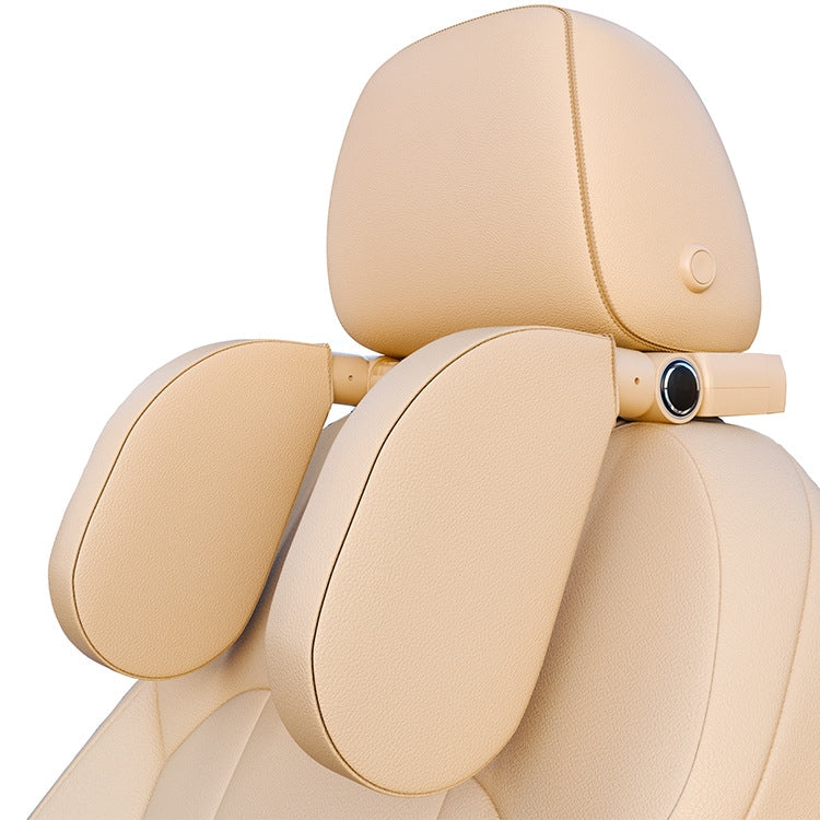 A05 Cuscino del sedile regolabile per poggiatesta in memory foam a forma di U per auto con gancio e supporto per cellulare, A05 (Beige), A05 (Brown), A05 (Red), A05 (Grey), A05 (Black), A05 (Coffee)
